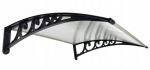 Uksekate Metal-gum, 125x76 cm, must