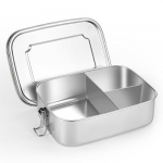 Roostevabast terasest bento-karp, 3 sektsiooni, 1200 ml, kasvuhoone niiskuskindel, t&auml;iskasvanutele