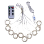 Erksad LED-valgusketid, 300 LED-i, soe valge, akendele, pulmadesse