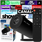 Projektor Kaasaskantav p&ouml;&ouml;rlev LED-projektor k&otilde;lariga, Android, WiFi, Full HD