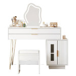 Tualettlaud LED-peegliga, valge