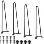 Mustad laua jalad, 482,6 mm, s&uuml;sinikteras, 227 kg kandev&otilde;ime, 4 tk.