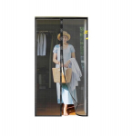 Wzlxcxxy magnetiline s&auml;&auml;sev&otilde;rk uksele, must, 105&times;200 cm