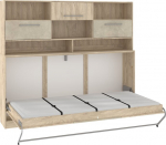 Seinavoodi Meblocross Roger 200x90 cm, tamme/mandli viimistlus