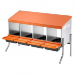 Kanade munemiskastid, 106x52.5x67.5 cm, oranž, tsingitud teras ja plast