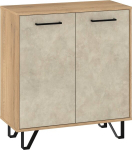 Kummut Meblocross Boss Bos-02 2D, kremonos-granados/liivav&auml;rvi