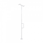 &Uuml;lekandepost, P&otilde;randast laeni haarats, 55x21.5x305 cm, Valge, Metall