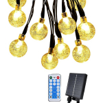 P&auml;ikeseenergial t&ouml;&ouml;tav LED valguskett kristallpallid 10 m 65 LED IP65