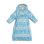 Huppa Beebide magamiskott ZIPPY, blue atoll pattern