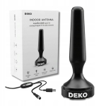 Siseantenn maapealse televisiooni jaoks USB-v&otilde;imendiga, DVB-T2, HEVC, Kambarinė antena antžeminei TV su USB stiprintuvu, DVB-T2, HEVC