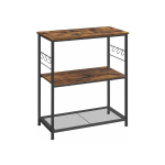Vitriinriiul Akis 80x40x90 cm, vintage pruun‑must