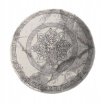 Moodne &uuml;mmargune vaip Aroy 04, hall, 80 cm