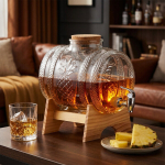 Klaaspurk kraaniga ja alusega, 5 l Orion