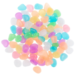 Dekoratiivsed fluorestseeruvad kivikesed, v&auml;rvilised, 100 tk.