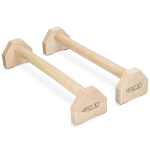 Puidust parallettes 50 &times; 12,5 &times; 10 cm &mdash; stabiilne lahendus keharaskuse treeninguteks