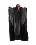 Rippuv kummitus 180 cm halloween mustade tuledega