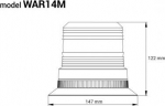 Amio LED Warning lamp W14M MAG/3 BOLT, ECE R10 80LED 12/24V IP56