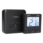 Engo E20i-B juhtmevaba WiFi termostaat 16A, must