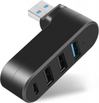 Mini USB-kontsentraator, 4 porti, must