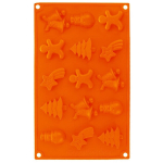 J&otilde;ulupruun silikoonist koogivorm Sillini 29 x 17 x 1,5 cm, Sausainių forma silikoninė ruda &scaron;ventinė SILLINIE