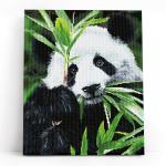 Teemanttikand 40x50 cm, Panda Id&uuml;ll, varvikas, LG353e
