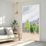 Lihtsalt paigaldatav magnetiline putukav&otilde;rk r&otilde;duustele Wzlxcxxy 110x240 cm valge, 110x240cm