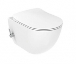 Creavit WC-pott seina k&uuml;lge kinnitatava bideega 355x350x510 mm, ilma &auml;&auml;reta ja kitsa istmega, valge FE322