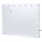 Tualettpeegel valgustusega, 80x13.8x62.2 cm, valge, USB Type C