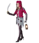 "PIRAATIDE SKELETON" (s&auml;rk korseti ja seelikuga, retuusid, bandana)