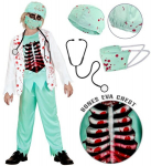 "ZOMBIE DOCTOR" (verine jope s&auml;rgi ja kontidega, EVA rind, p&uuml;ksid, m&uuml;ts, n&auml;omask, stetoskoop)