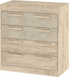 Kummut Meblocross Maximus MXS-11, 4 sahtliga, liivakarva MDF