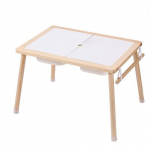 Sensoorne laud, 81.5x60x50.5 cm, naturaalne puit, puidust tegevuslaud