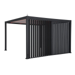 Vertikaalne ribisein Home4You MIRADOR-111, tumehall metall, 4 m k&uuml;lg