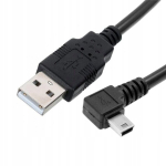 Nurgaga Mini-usb-usb-kaabel 5 m - vasakul