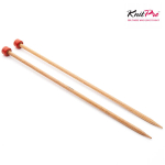 Knitpro Basix puidust sirged vardad 35 cm, 4,00 mm