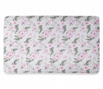 Puuvillane lina elastiga 160x80 cm - Pink Rose