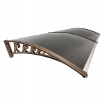 Uksekate Metal-gum, 200x80 cm, pruun