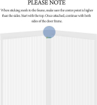 Sekey 95x210cm, магнитiline s&auml;&auml;sev&otilde;rk uksele, valge