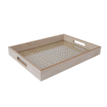 Kandik Home4You HAZEL 40x30cm, beež klaasdisain