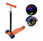 T&otilde;ukeratas lastele helendavate ratastega Scooter, oranž