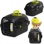 Koera transportkasti Peluvio Safy Black - transportpuur, must