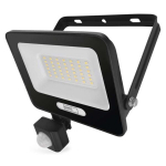 LED-prožektor GLARO 30W 3000 lm IP54 NW koos PIR, must
