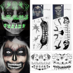 Realistlikud Halloweeni Ajutised N&auml;ot&auml;toveeringud Halloween 4 Lehte