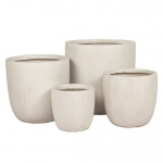 Suur &otilde;ue lillepottide komplekt Mirpol Donica Preto valge keraamika