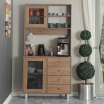 Multifunktsionaalne kapp Hanah Home Grano 96 Kaukaasia tamm, sahtlitega, modernne stiil