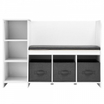 Lastenurk Pink, 109.3x40.2x76 cm, Valge, Panipaigaga