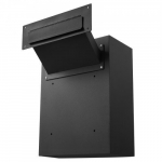 Postkast, tugevast terasest, 33x17.8x43 cm, must