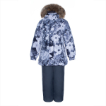 Huppa T&uuml;drukute talvekomplekt RENELY, light gray pattern/ gray, 104