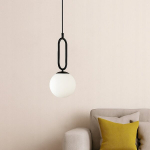 Klaaskeraga ripplamp E27 Loft 100cm must