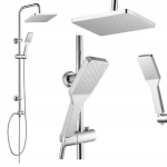 Amfisa 100 cm kroomitud pealepandav du&scaron;ikomplekt (vihmdu&scaron;&scaron; ja du&scaron;ip&auml;&auml;)